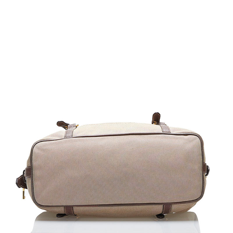 Prada Prada Logo Jacquard Bauletto Bag