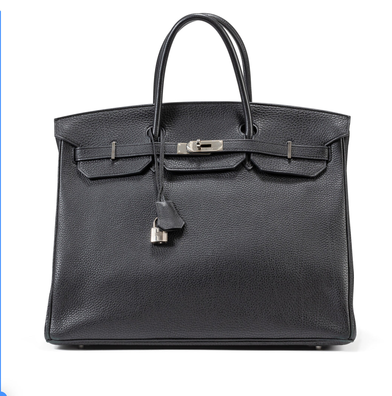 Hermès
Black Clémence Birkin 40 Palladium Hardware, 2010