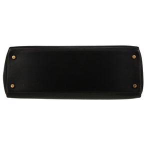 Borsa Hermès Kelly 35 cm in pelle box nera