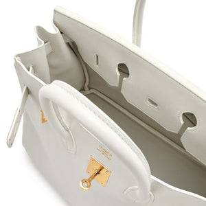 Hermès
White Swift Birkin 35 Gold Hardware, 2010