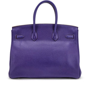 Hermès
Ultraviolet Clemence Birkin 35 Palladium Hardware, 2010