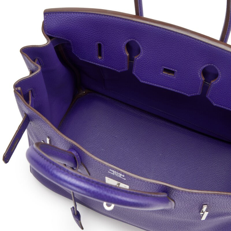 Hermès
Ultraviolet Clemence Birkin 35 Palladium Hardware, 2010