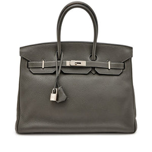 Hermès
Graphite Togo Birkin 35 Palladium Hardware, 2007
