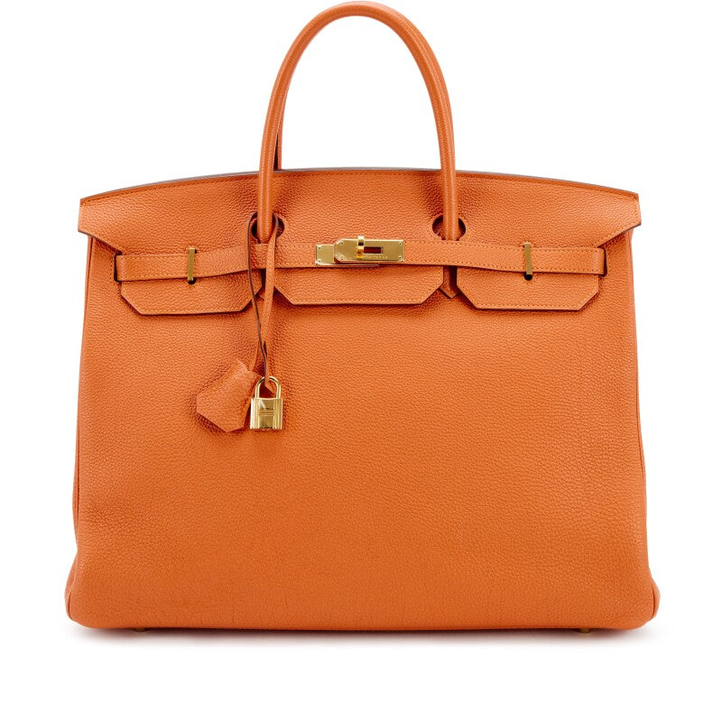 Hermès
Potiron Togo Birkin 40 Gold Hardware, 2010