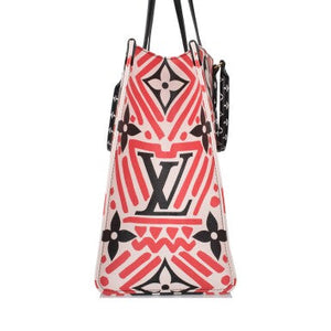 Louis Vuitton Cream Red Monogram Giant Coated Canvas Crafty OnTheGo GM Gold Hardware