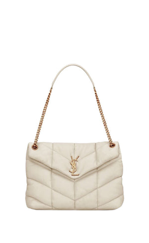 PUFFER MEDIA IN NAPPA TRAPUNTATA