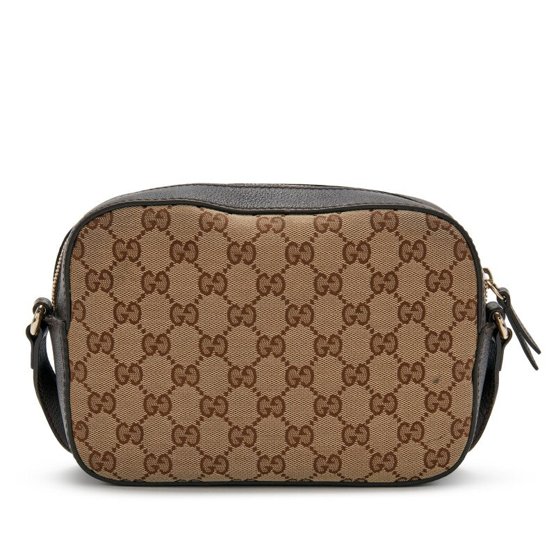 Gucci
Beige GG Monogram Canvas Bee Web Camera Bag Gold Hardware