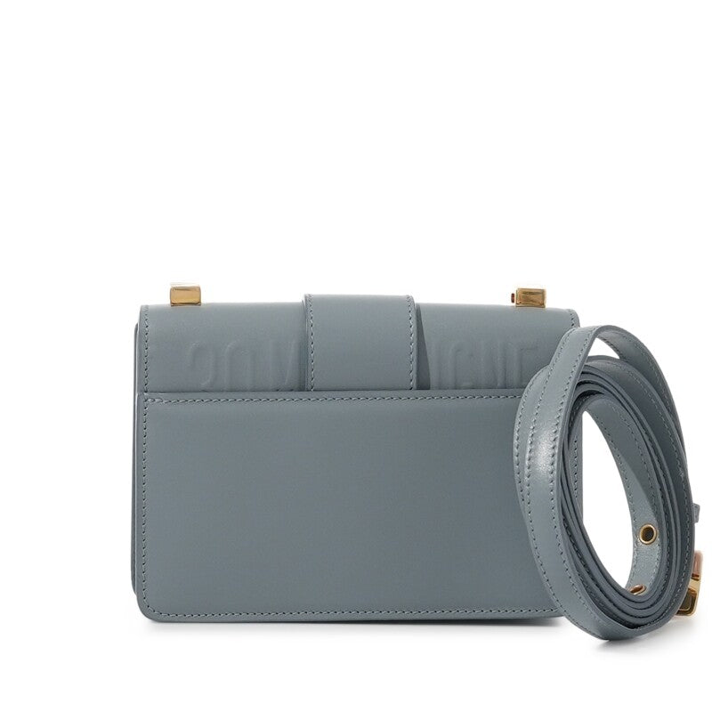 Christian Dior
Grey Blue Calfskin 30 Montaigne Bag Gold Hardware