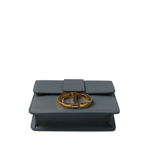Christian Dior
Grey Blue Calfskin 30 Montaigne Bag Gold Hardware