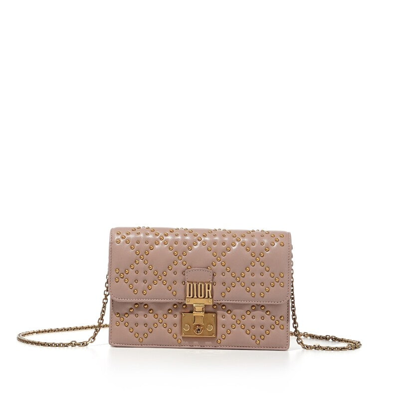Christian Dior
Baby Pink Calfskin Dior Addict Wallet on Chain Gold Hardware