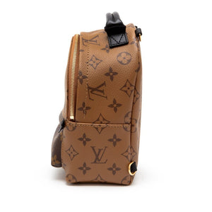 Louis Vuitton
Zaino Ebene Reverse Monogram Coated Canvas Mini Palm Springs Backpack Gold Hardware, 2021
