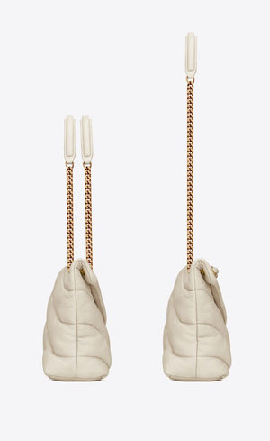 PUFFER MEDIA IN NAPPA TRAPUNTATA