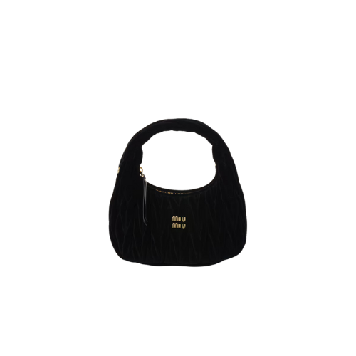 Bosa hobo Wander in velluto con lavorazione matelassé