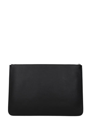 BALENCIAGA Pochette Pelle Nero Verde Fluo